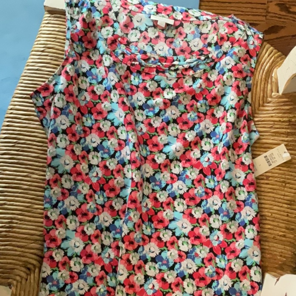 Talbots Colorful Floral  Blouse
